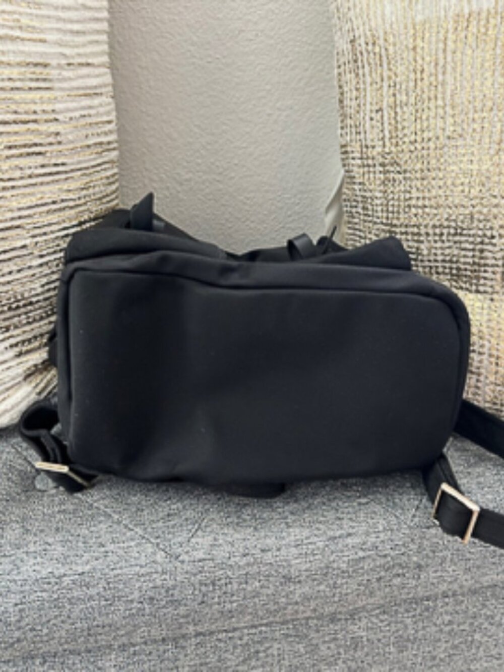 Kate Spade Carley Black Nylon Flap Backpack - Picture 6 of 8